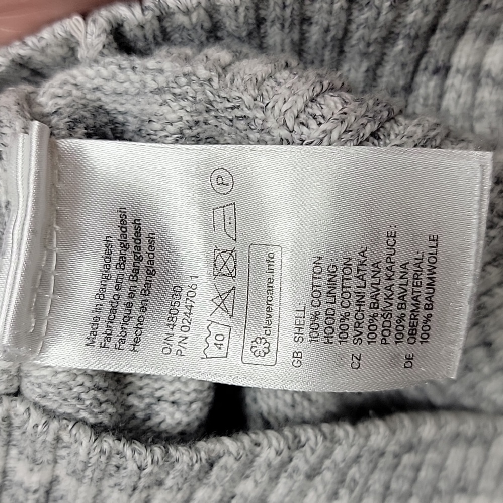H & M Label of Graded Goods Hooded Sweater Size Large - Picture 5 of 8